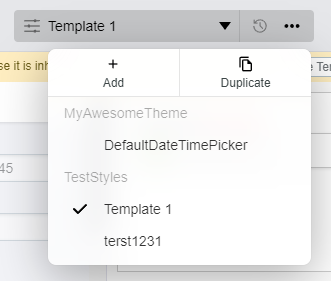 List Inherited Templates